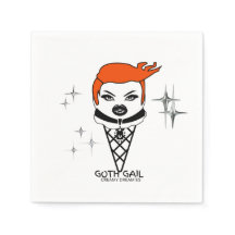 servilletas para bebida Creamy Dreamies Goth Gail