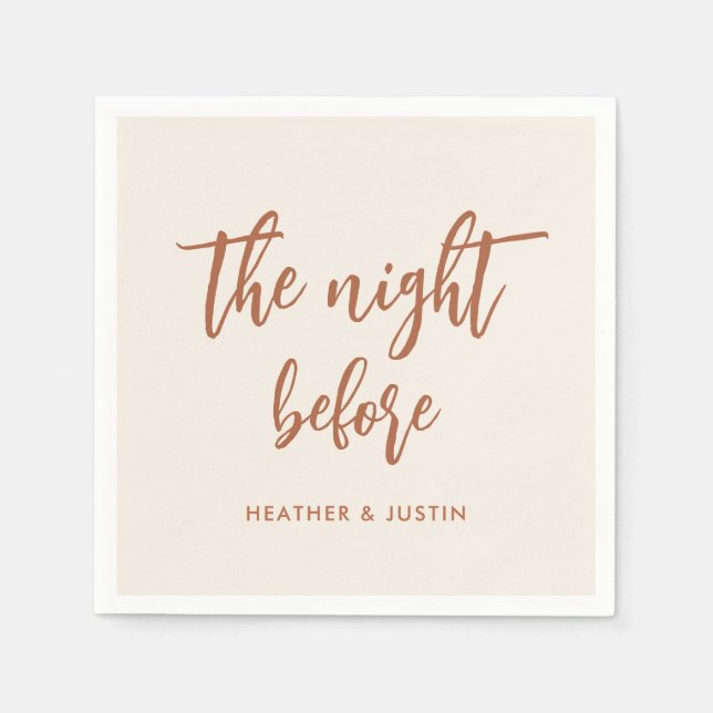 Servilleta De Papel Servilletas para Cena de Ensayo Boho la Noche Ante (Anverso)