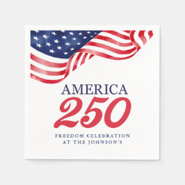 Servilleta De Papel Servilletas para cóctel patrióticas America 250 | 
