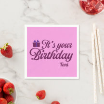 Servilletas para Cumpleaños