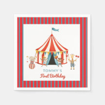 Servilletas para Cumpleaños de Carpa de Carnaval A