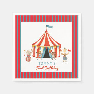 Servilleta De Papel Servilletas para Cumpleaños de Carpa de Carnaval A