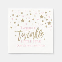 Servilletas para cumpleaños primero Twinkle Twinkl