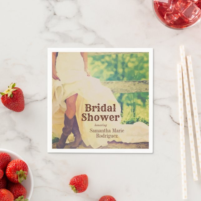 Servilleta De Papel Servilletas para Desayuno Nupcial Texas Bride in B (In situ)