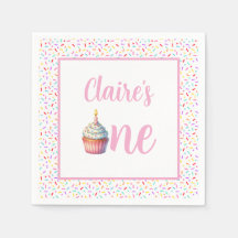 Servilletas para el 1er Cumpleaños de Sweet One