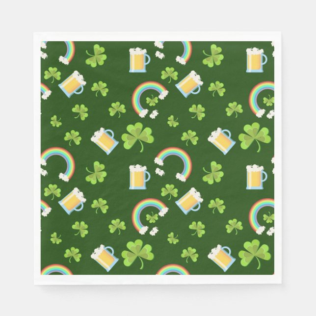 Servilleta De Papel Servilletas para el Día de San Patricio (Anverso)