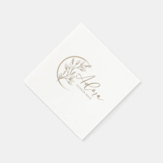 Servilleta De Papel Servilletas para Evento de Letras Elegantes y Sofi