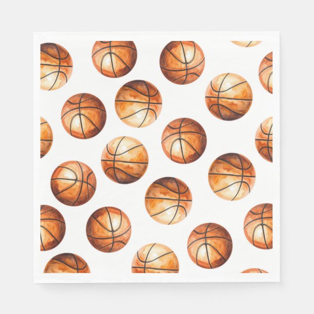 Servilleta De Papel Servilletas para Fiesta de Baloncesto (Anverso)