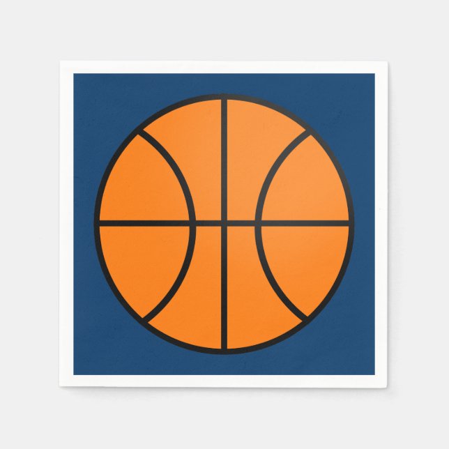 Servilleta De Papel Servilletas para fiesta de cumpleaños de baloncest (Anverso)
