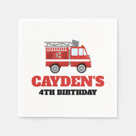 Servilleta De Papel Servilletas para Fiesta de Cumpleaños de Bomberos