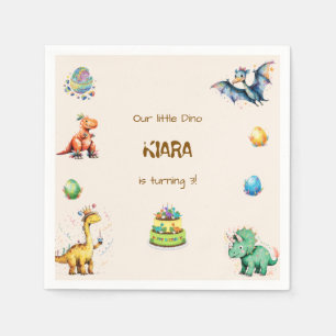 Servilleta De Papel Servilletas para Fiesta de Cumpleaños de Dinosauri