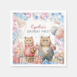 Servilleta De Papel Servilletas para fiesta de cumpleaños de gato