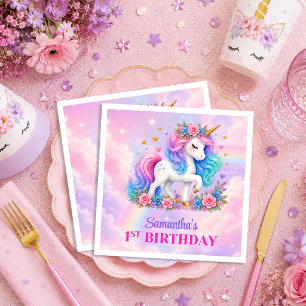Servilleta De Papel Servilletas para fiesta de cumpleaños de niña de u