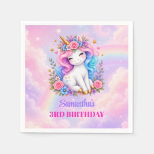 Servilleta De Papel Servilletas para fiesta de cumpleaños de niña de u