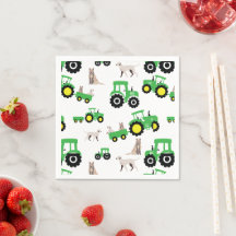 Servilletas para fiesta de cumpleaños de tractor t