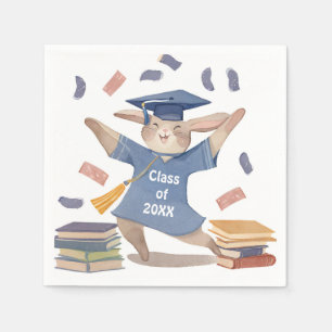 Servilleta De Papel Servilletas para fiesta de graduación de conejito 