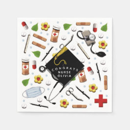 Servilleta De Papel Servilletas para fiesta de graduación de enfermera