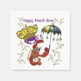Servilleta De Papel servilletas para fiesta de Mardi Gras cangrejos de