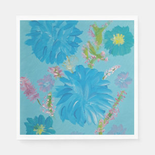 Servilleta De Papel Servilletas para fiesta floral Campanillas azules 
