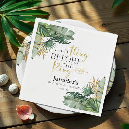 Servilleta De Papel Servilletas para fin de semana de soltera | Anillo