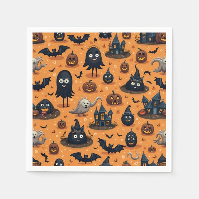 Servilleta De Papel servilletas para halloween (Anverso)