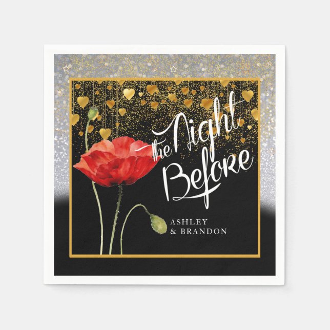 Servilleta De Papel Servilletas para la Cena de Ensayo (Anverso)