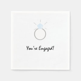 Servilleta De Papel servilletas para la fiesta de compromiso