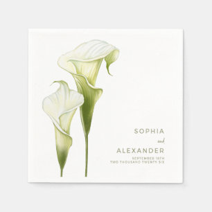 Servilleta De Papel Servilletas para una boda moderna.