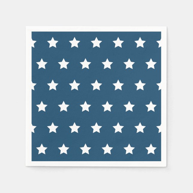 Servilleta De Papel Servilletas Patrióticas con Estrellas (Anverso)