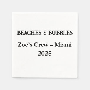 Servilleta De Papel Servilletas Personalizadas Beaches & Bubbles – Fie