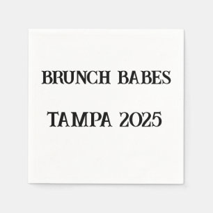 Servilleta De Papel Servilletas Personalizadas Brunch Babes – Fin de S
