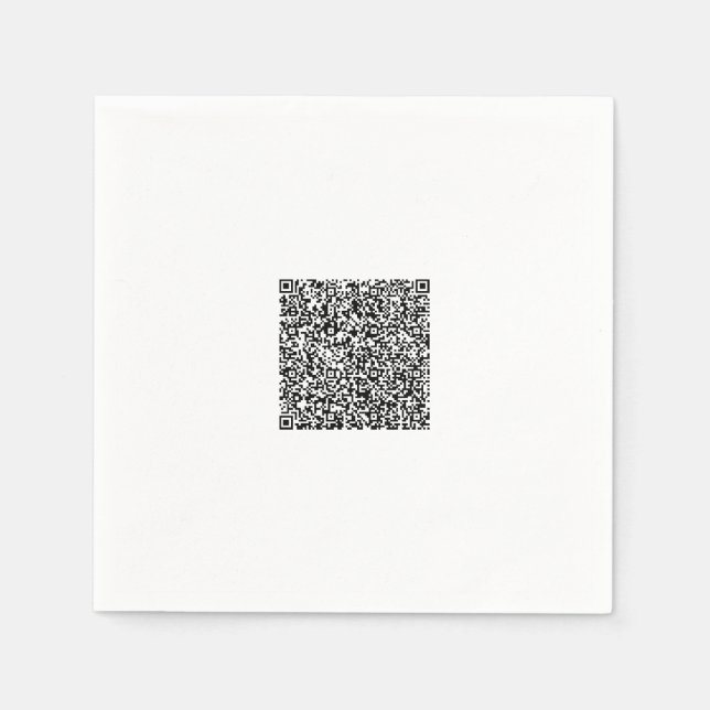 Servilleta De Papel Servilletas Personalizadas con Código QR Personali (Anverso)