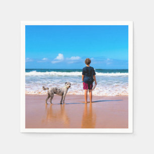 Servilleta De Papel Servilletas Personalizadas con Foto de Mascota Dis