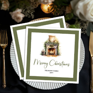 Servilleta De Papel Servilletas personalizadas de árbol de Navidad esc