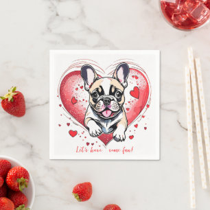 Servilleta De Papel Servilletas personalizadas de cachorro de Bulldog