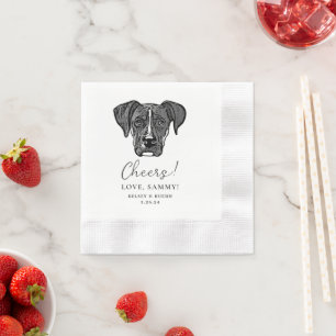 Servilleta De Papel Servilletas Personalizadas de Cheers para Perro Bo