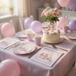 Servilleta De Papel Servilletas personalizadas de cuadros de lavanda p