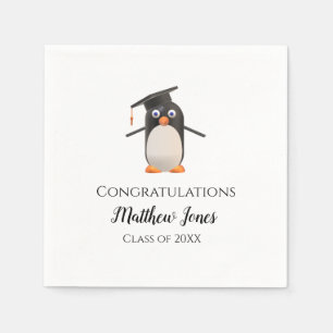 Servilleta De Papel Servilletas Personalizadas de Graduación de Pingüi