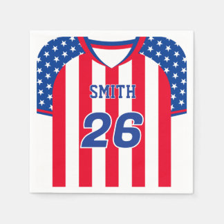 Servilleta De Papel Servilletas personalizadas de la camiseta de fútbo