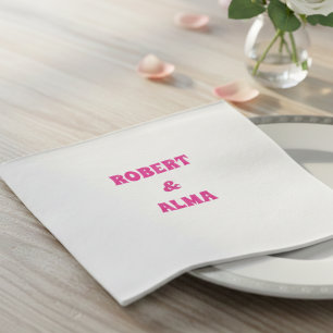 Servilleta De Papel Servilletas Personalizadas – Decoración de Boda de