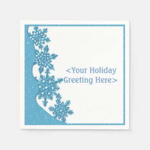 Servilleta De Papel Servilletas personalizadas del copo de nieve del