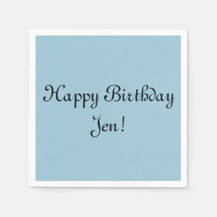 Servilleta De Papel Servilletas personalizadas del cumpleaños -