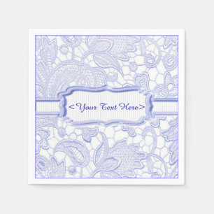 Servilleta De Papel Servilletas Personalizadas Elegantes Azul Azure En