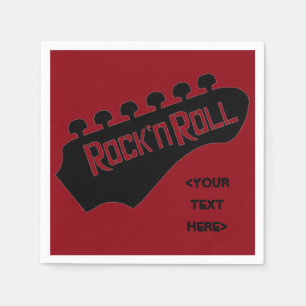 Servilleta De Papel Servilletas personalizadas guitarra del