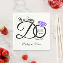Servilletas personalizadas para aniversario 60