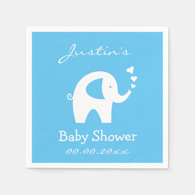 Servilleta De Papel Servilletas personalizadas para baby shower con el (Anverso)