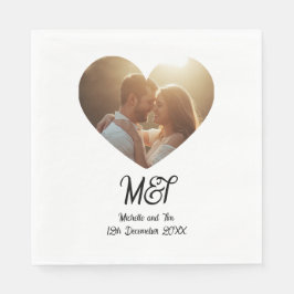 Servilleta De Papel Servilletas personalizadas para boda o compromiso