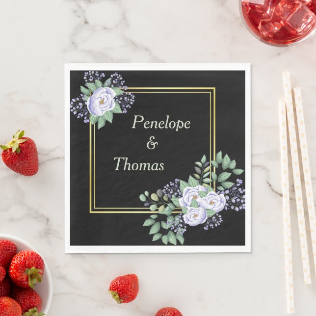 Servilleta De Papel Servilletas personalizadas para bodas o duchas en  (In situ)