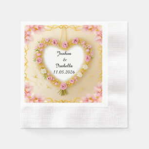Servilleta De Papel Servilletas personalizadas para compromiso 🌸