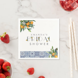 Servilleta De Papel Servilletas personalizadas para ducha de novia con